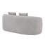 Gris incurvé avec accoudoir rond, 2 sièges pour la chambre à coucher et le bureau, sans assemblage, confortable et fonctionnel, chambre de bureau à compression à ressorts avec coussins en éponge, oreillers, attrayant polyvalent, haute densité-2029089634