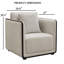 Chaise de style contemporain 1pc