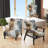 Berdahl Marble Upholstered Armchair-424907466-463376202
