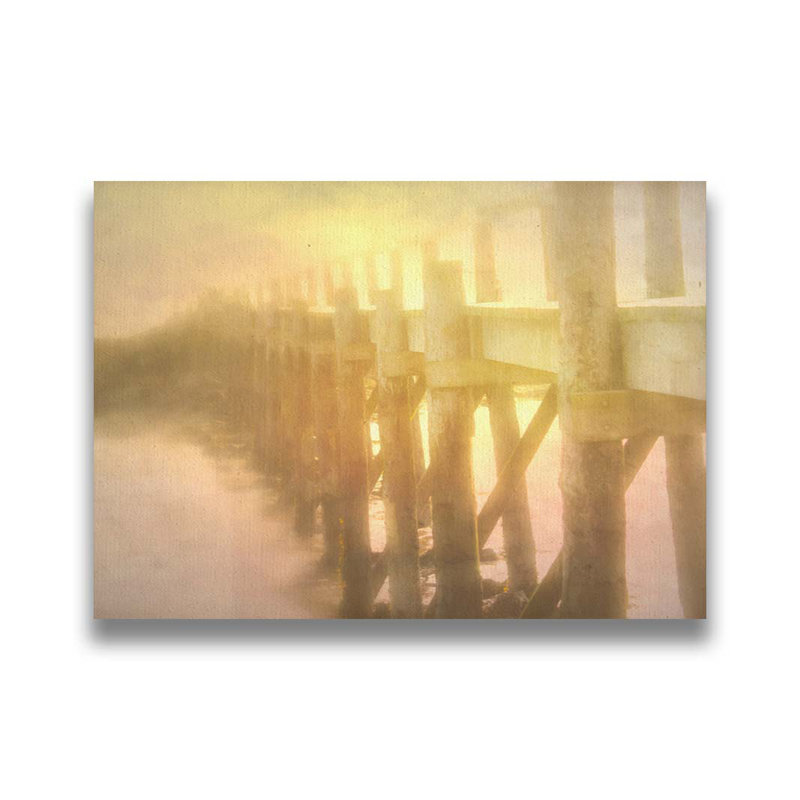 Ethereal Pier par Hal Halli. Impression sur papier - Montée et encadrée, H 34 po x l 44 po
