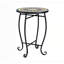 Table d'appoint en métal 14 po - 14 po x 20 po - Métal - 1 pièce - Table d'appoint - Jaune - Support pour plante
