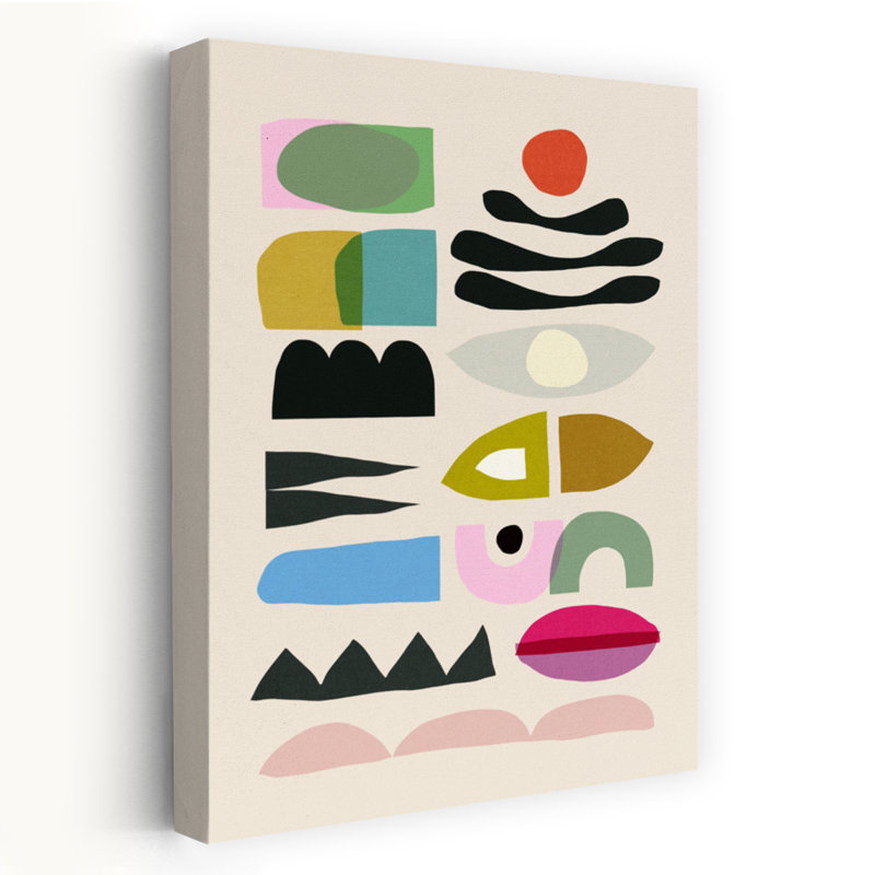 Art contemporain abstrait coloré, H 24 po x l 16 po