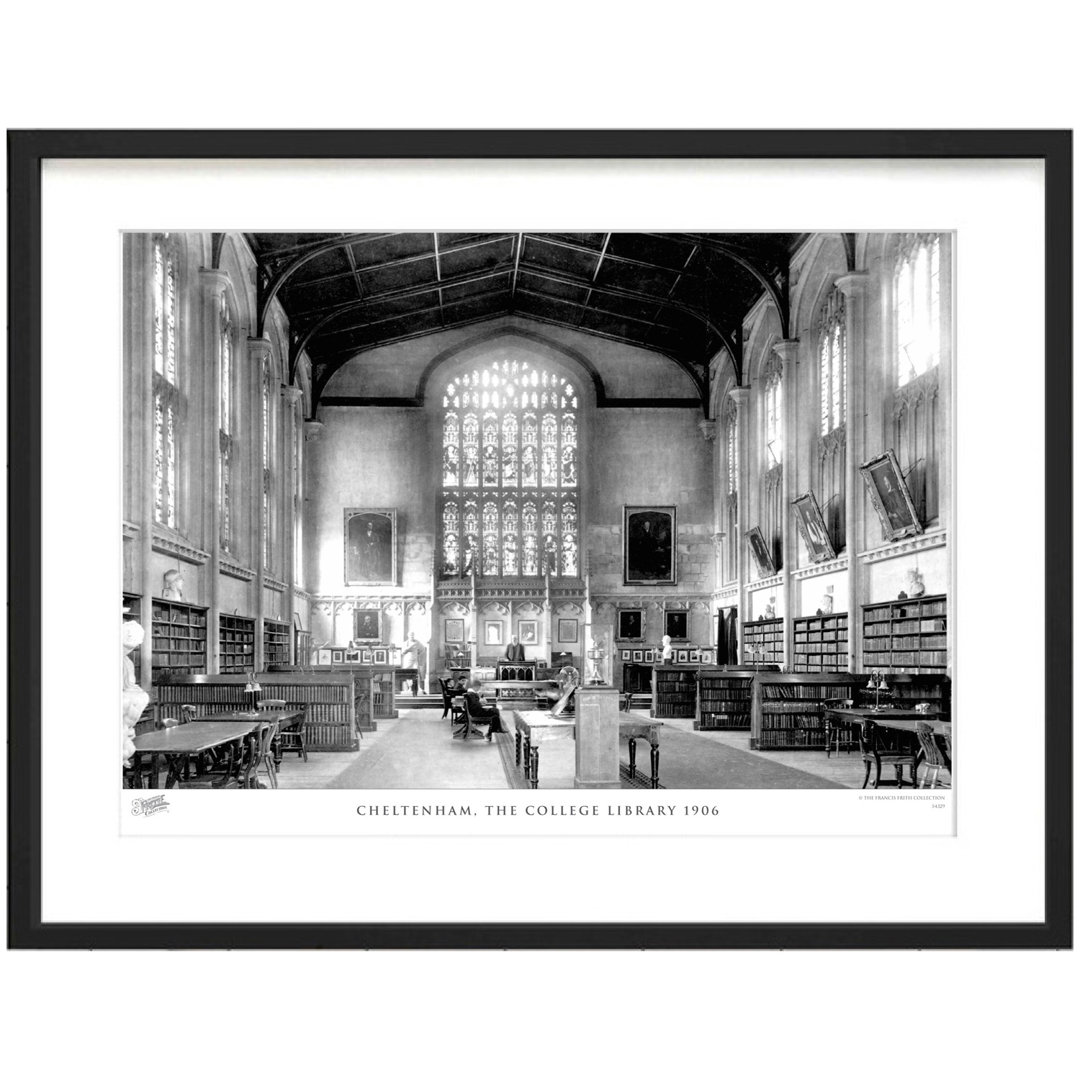 'Cheltenham, the College Library 1906' by Francis Frith - Picture Frame Photograph Print on Paper