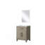 24 po X P 18 po D Meuble-lavabo simple avec comptoir en acrylique et miroir-1548713919