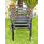 Fauteuil de salle à manger empilable Karletta