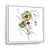 Cadre flottant blanc