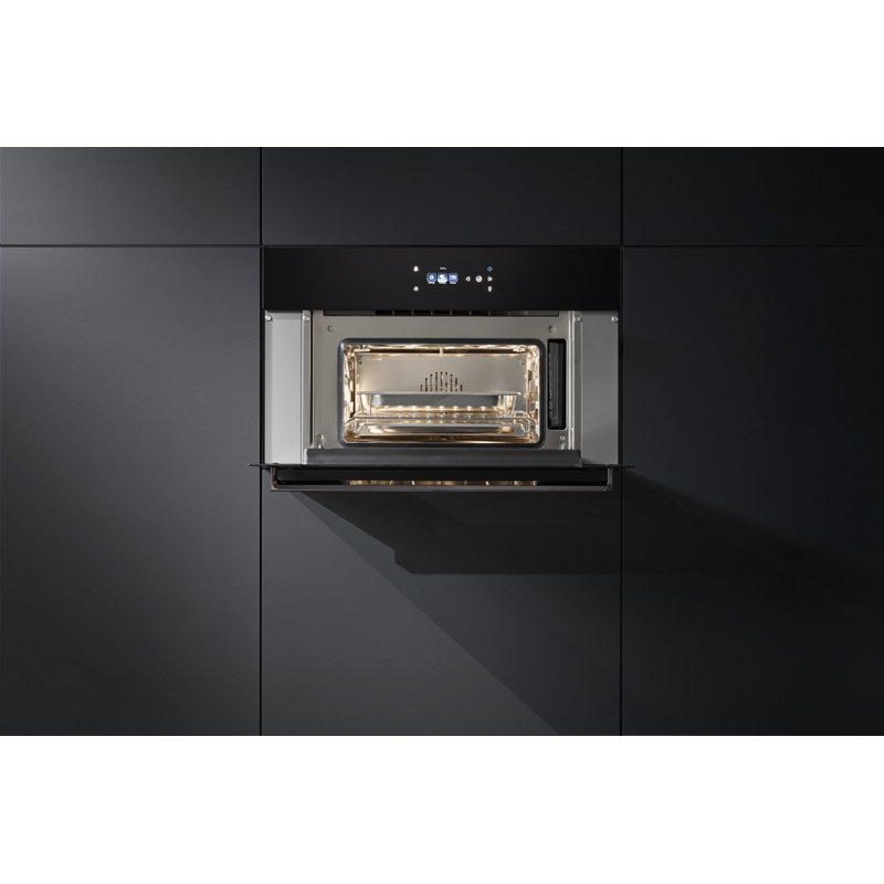 30"W. Steam Convection Oven, Black Glass