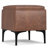 Natasha 18"W Upholstered Square Storage Ottoman with Tray Top and Metal Legs