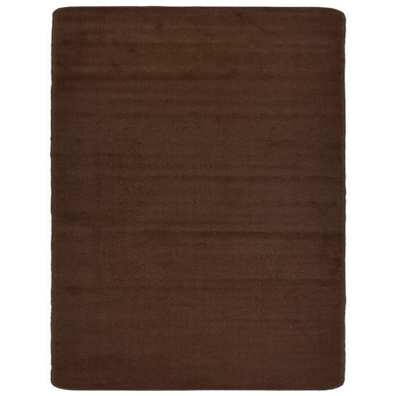 Anti Slip Machine Washable Brown Area Rug, Rectangle 3'3" x 4'11"