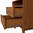 Paris 2-drawer Nightstand With Open Shelf And Built-in Handles-1713507709