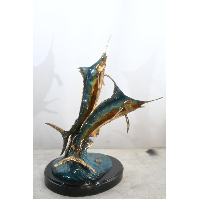 Sculpture en bronze Marlin