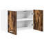 Vidaxl Hanging Cabinet Riga 2 Pcs Black Oak And White 60 X 31 X 40 Cm-121217475