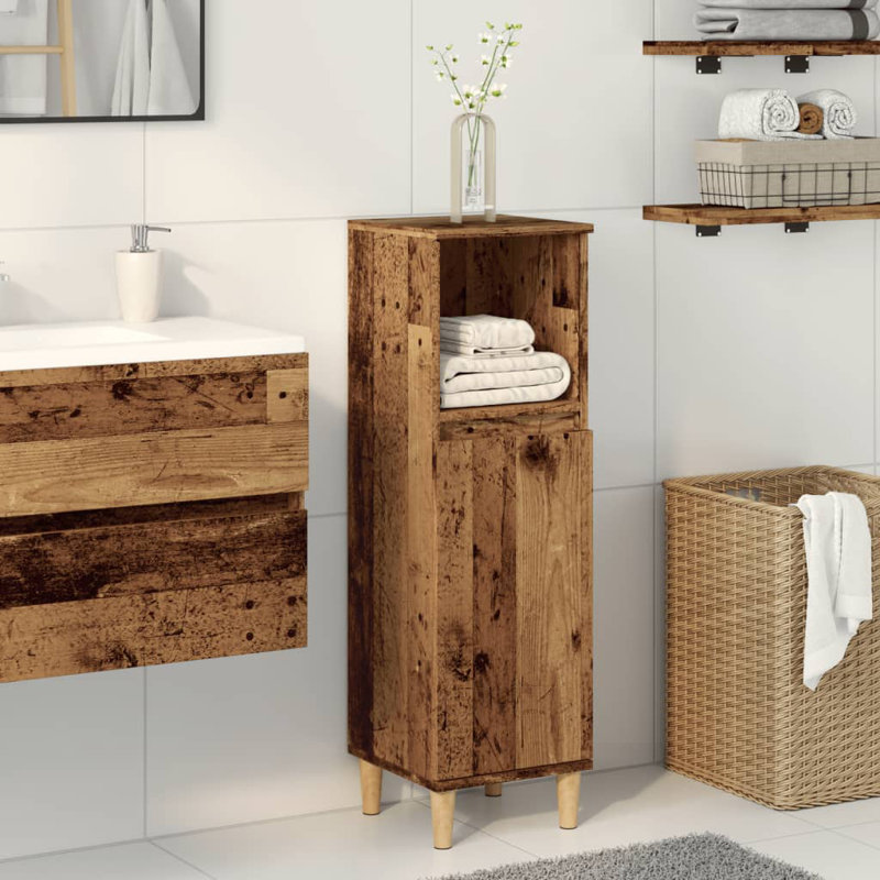 Kryslynn Linen Cabinet, Old Wood/Natural