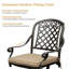 Ensemble de 4 chaises de patio Rosezella