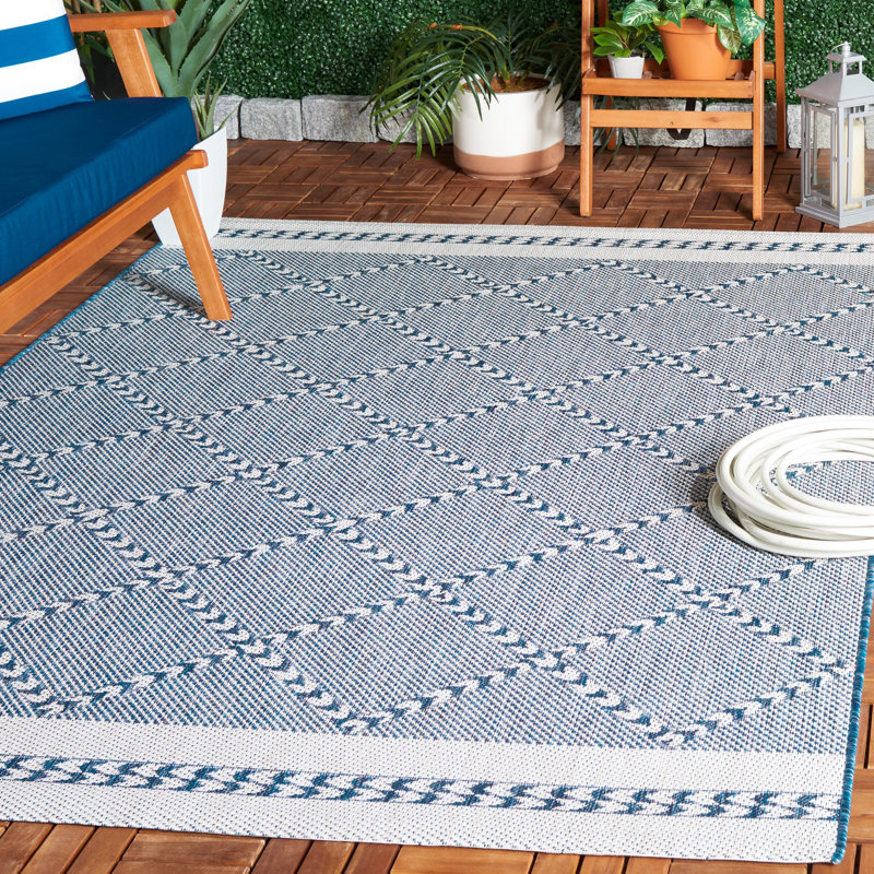 Tapis d'intérieur / extérieur Kaitlin-Leigh, Rectangle 5 pi 3 po x 7 pi 7 po