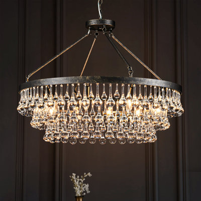 Alissya 10 - Light Dimmable Tiered Chandelier