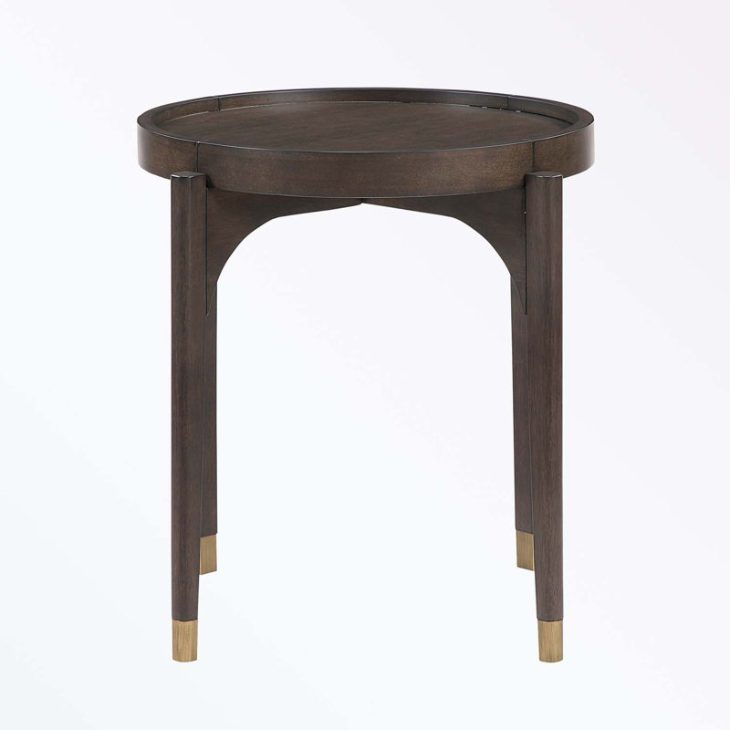 Round End Table with four sturdy legs
