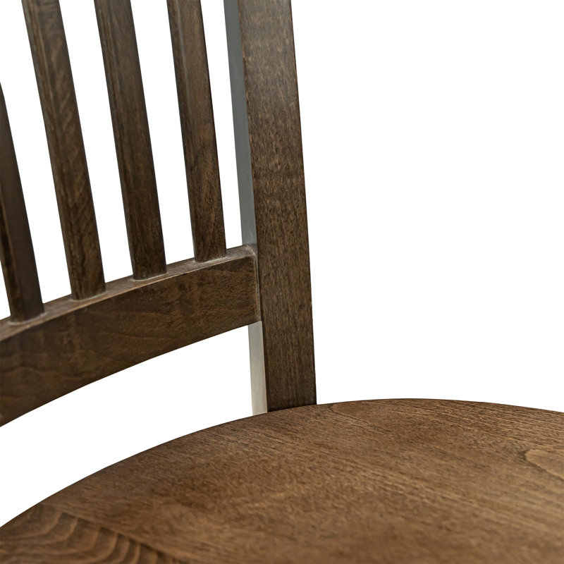 18'' H Solid Wood Side Chair, Walnut