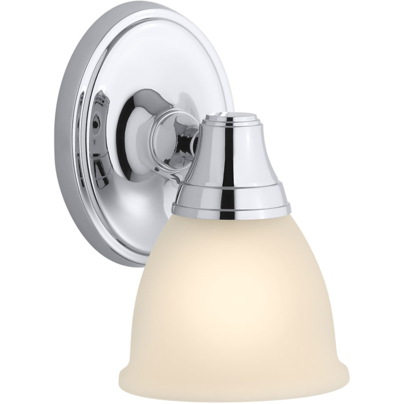 Forté Transitional 1-Light Bath Sconce, Polished Chrome