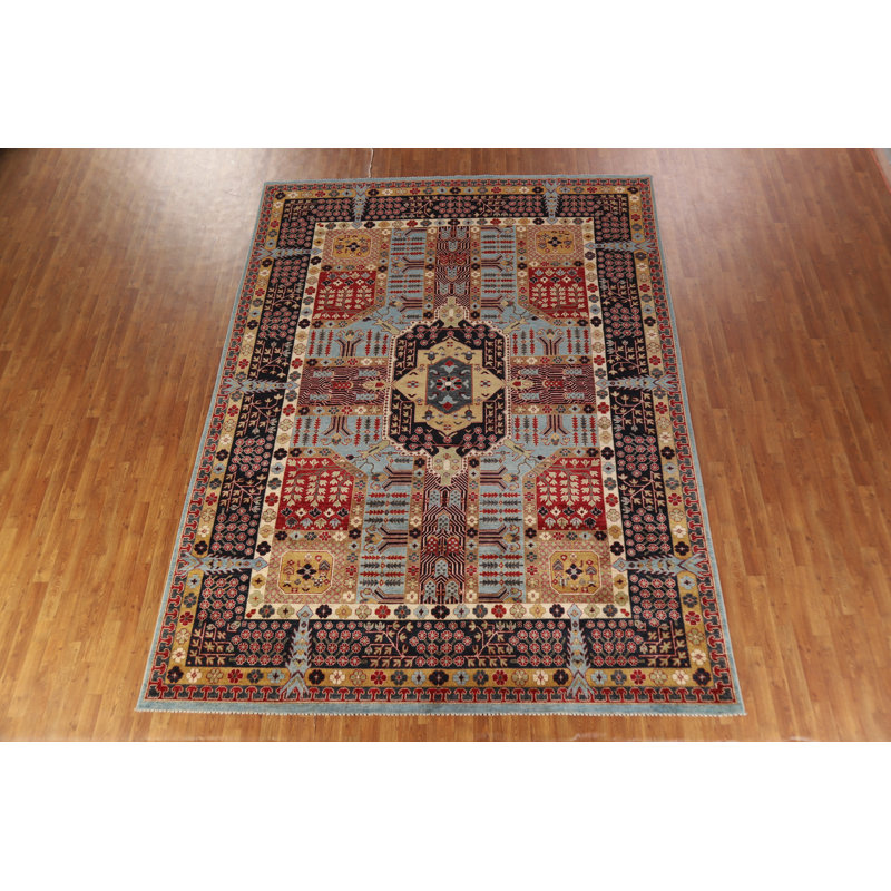 Geometric Kazak Vegetable Dye Area Rug