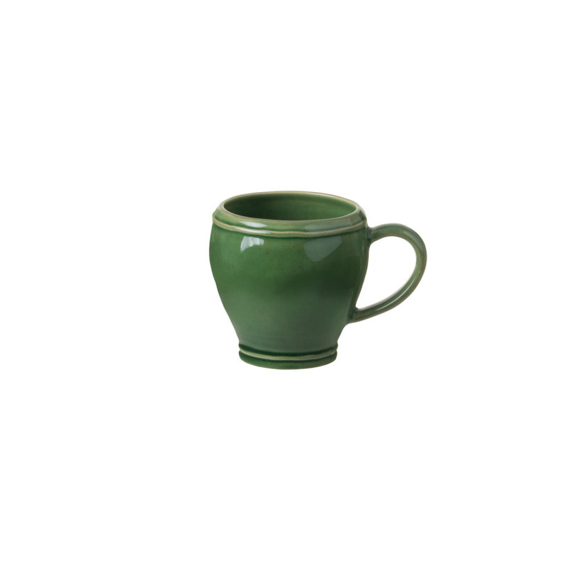 Fontana Handmade Stoneware Coffee Mug, Forest Green
