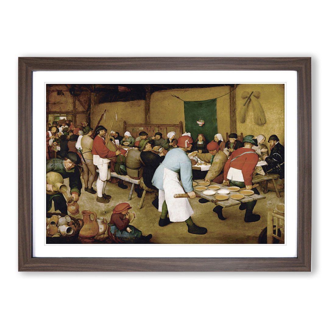 Wedding by Pieter Bruegel the Elder - Picture Frame Painting