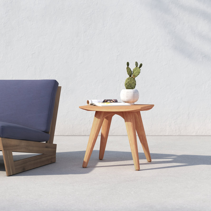 Milan 18.5'' Teak Outdoor Side Table