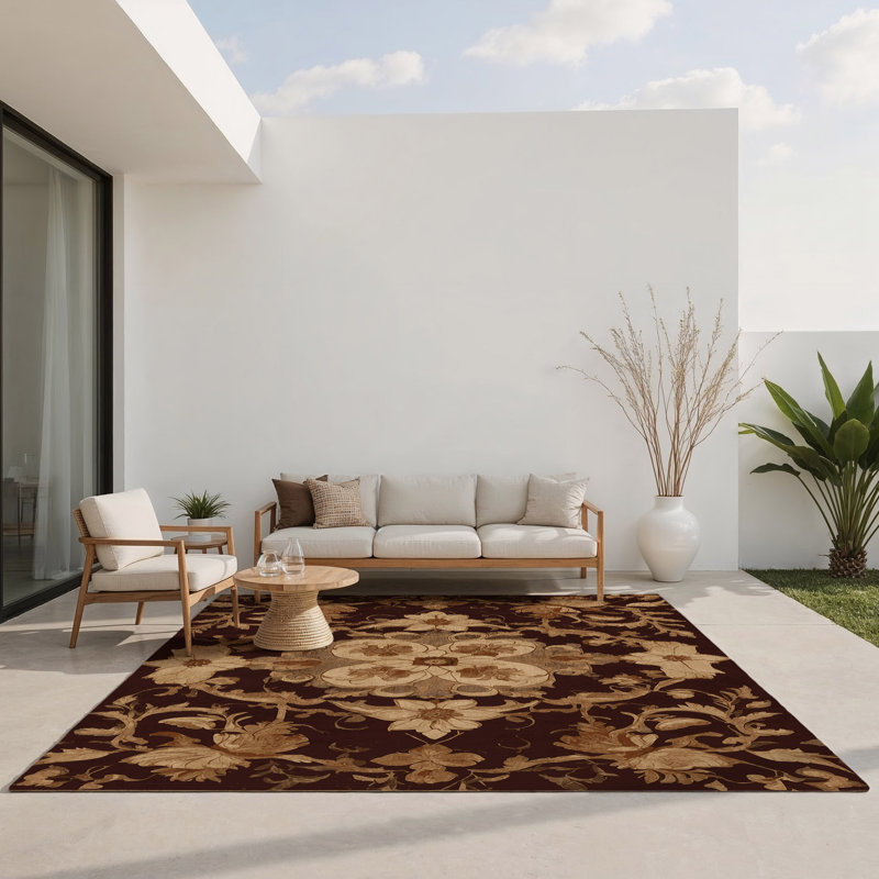 Tapis intérieur et extérieur Victorian Charm, Rectangle 5' x 7'