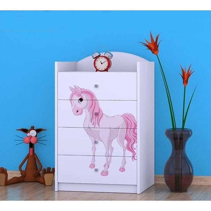 Noles 4 Drawer Chest, White