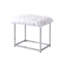 Ensemble de coiffeuse avec tabouret Coleen, finition chromée