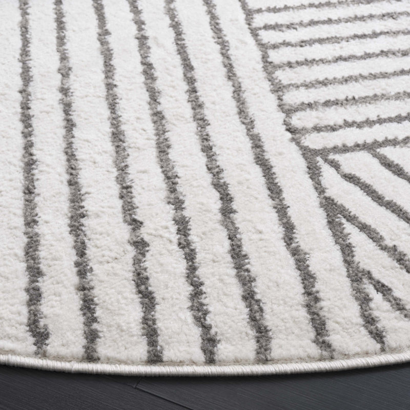 Ifeoma Performance Geometric Rug, Round 6'7"