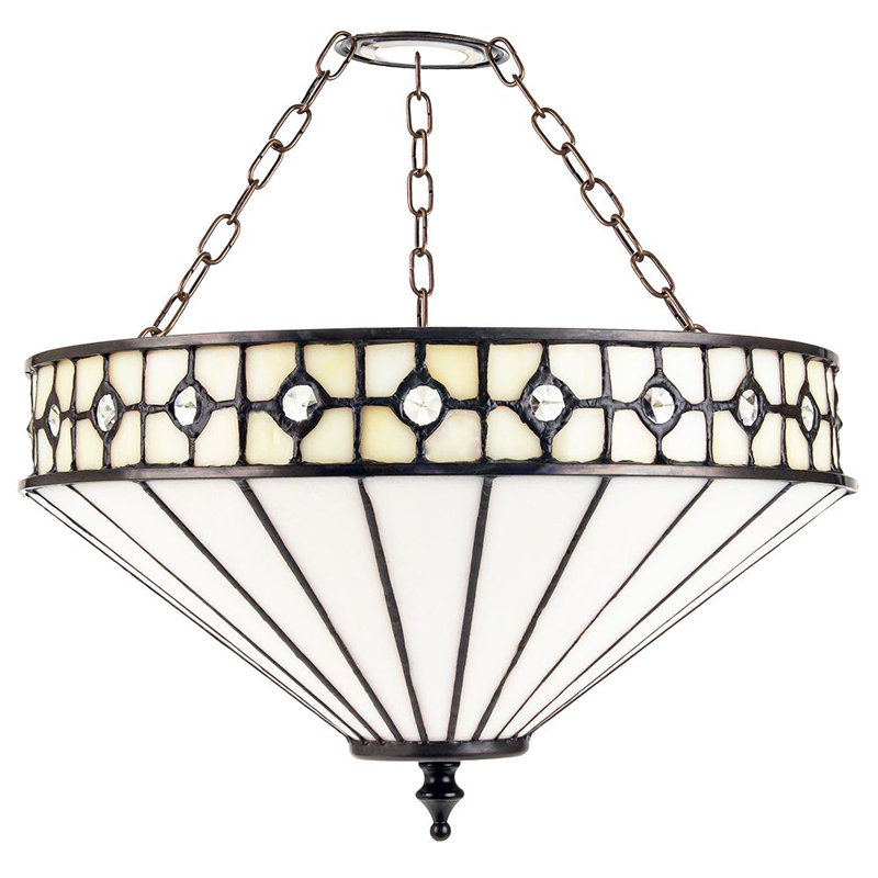 Booker 17cm H Glass Bowl Pendant Shade ( Screw On ) in White