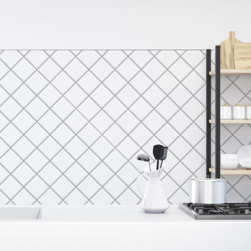 Ariarose 5.9cm W x 5.9cm L Vinyl Peel and Stick Mosaic Tile