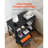 Mobile Metal File Cabinet with 3 Fabric Drawers and 2 Open Shelves -596691169