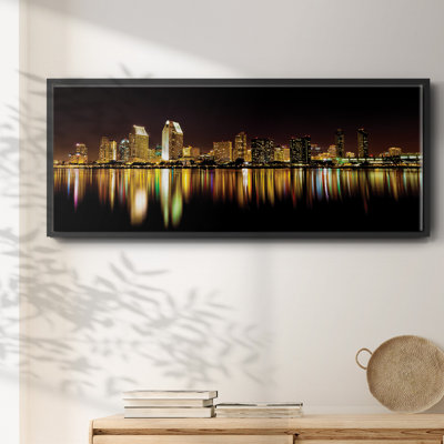 San Diego Skyline- Framed Canvas