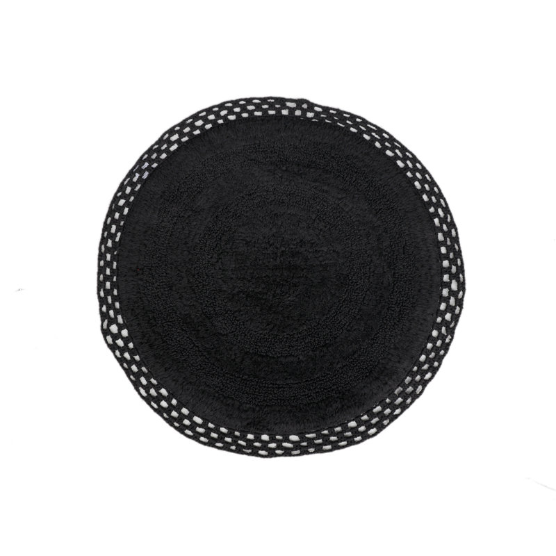Tapis pour salle de bain Adiraica, Noir
