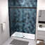 Porte de douche bypassée noir mat, verre trempé 5/16 po, système coulissant lisse, Nano Easy Clean, Collision, porte d'installation avec fonction noire, fonction de fuite, rouleau en acier inoxydable, double-123108792