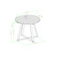 Table de salle à manger d'extérieur à plateau en bois d'acacia Contemporary