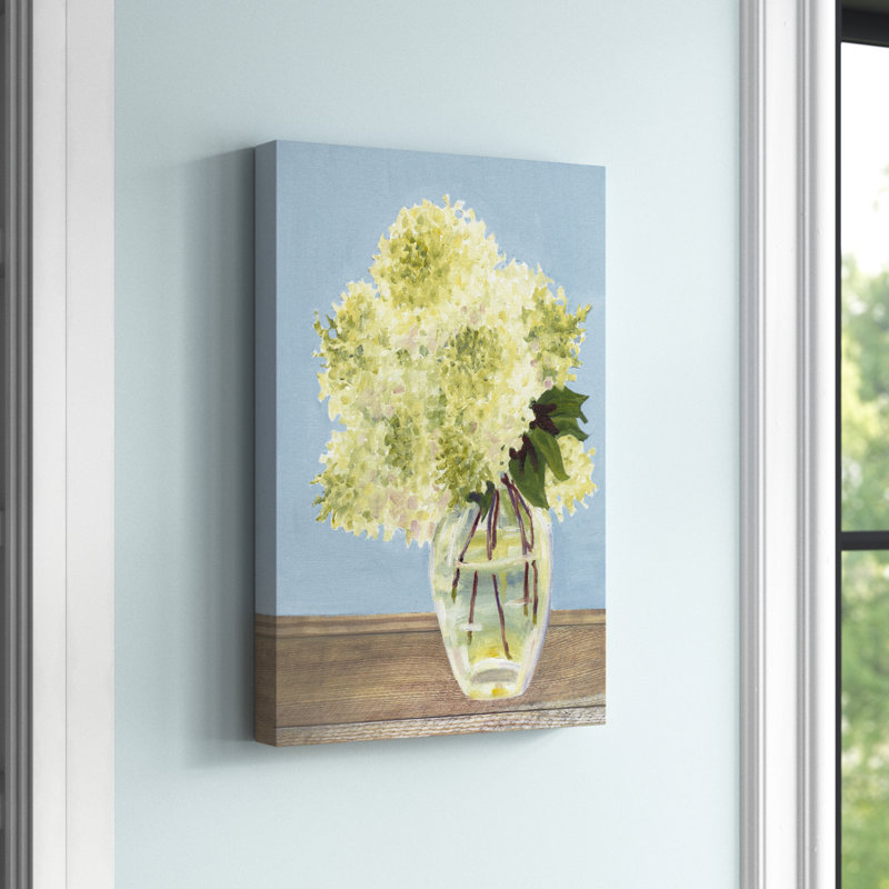 Hydrangea Vase II by Dianne Miller - Painting Print, 46cm H x 30cm W, Wrapped Canvas