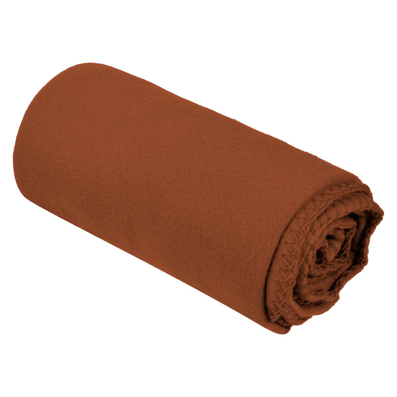 Jeté polaire 50 po x 60 po, Brun