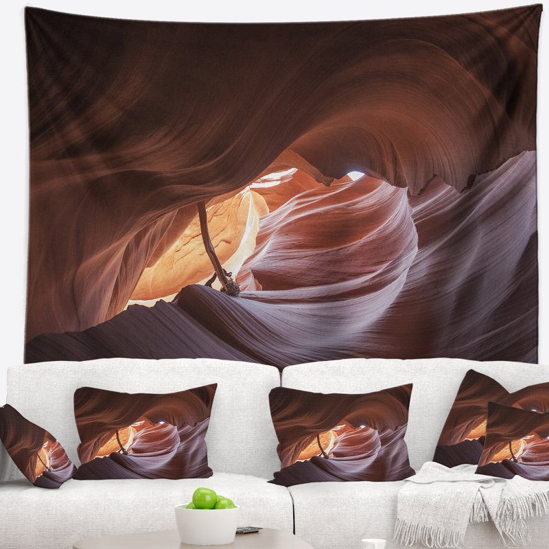 Paysage avec grotte tapissier Antelope Canyon, H 32 po x l 39 po
