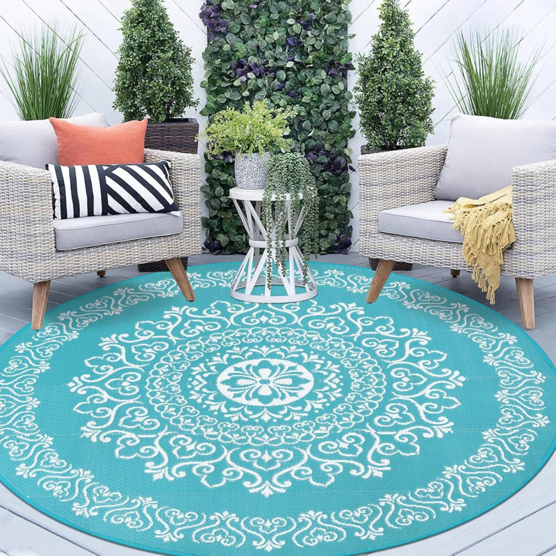Outdoor Rug, Round 8'