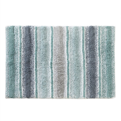 AquaWave Plush Rug, 20 x 30, Teal Blue