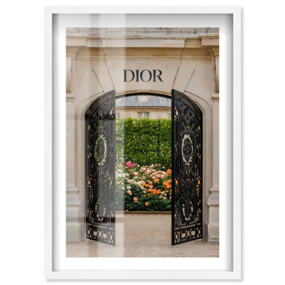 Elegant Entrance Shadowbox Print Fashion Photography by Notoriart, White Frame, 36 x 54