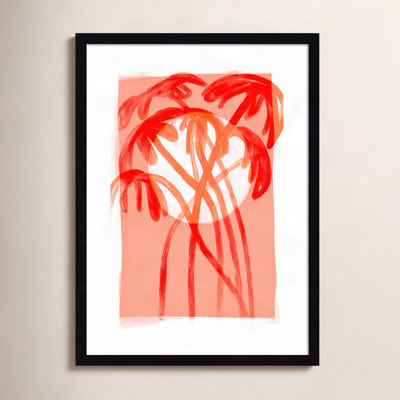 Galya "Palms at Sunset" Print by Treechild