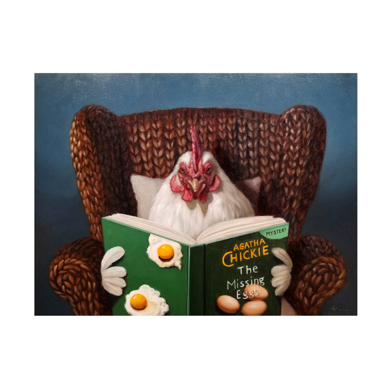«Kryssa Chick Lit On Canvas» par Lucia Heffernan, reproduction, H 14 po x l 19 po x P 2 po
