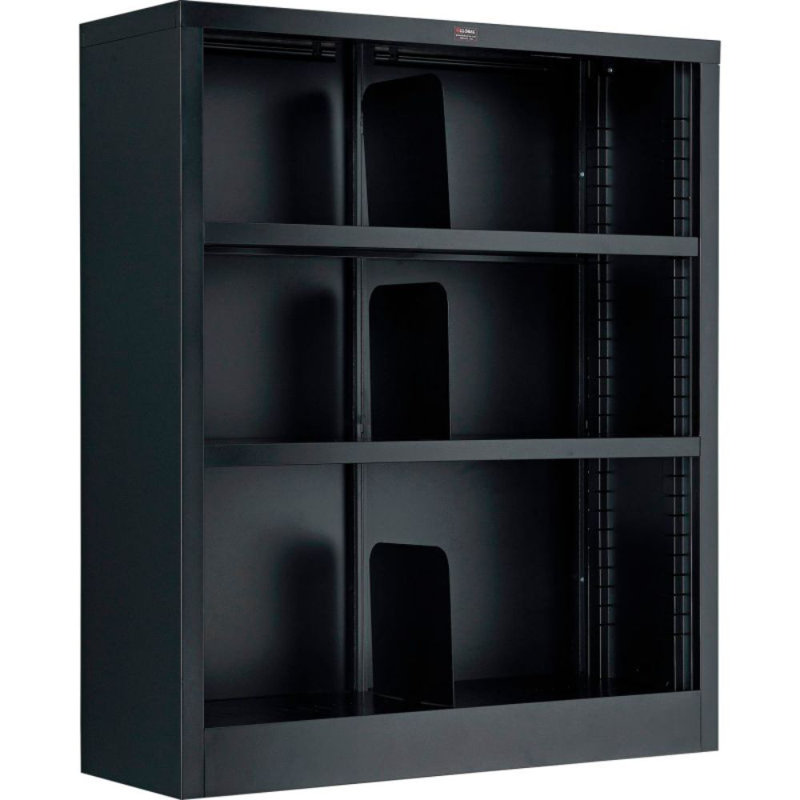 Bookcase, Black, (3 Shelves) 42" H x 36" W X 12" D