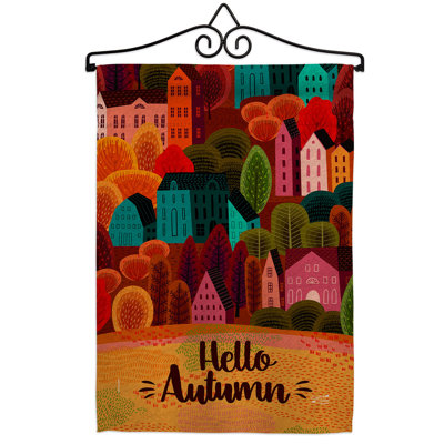 Double Sided 18.5 in. H x 13 in. W Polyester Thanksgiving Flag set