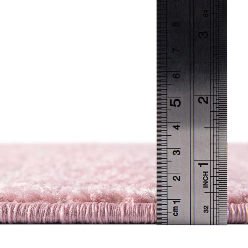 Tapis géométrique Debrodie, Rectangle 2 pi x 3 pi 1 po, Pink