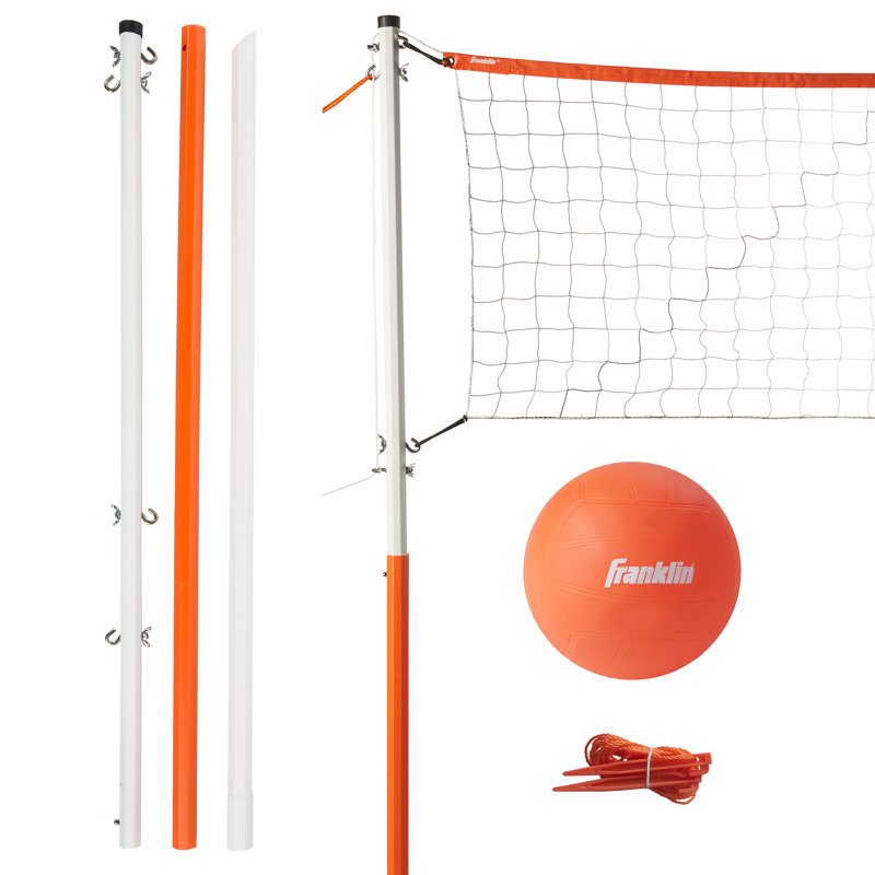 Portable Outdoor Volleyball Set with Net and Ball